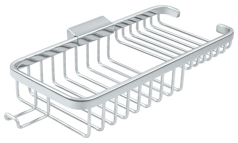 Deltana WBR1051HU26 Wire Basket; 10" Rect/Com with Hook; Bright Chrome Finish Main image