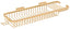 Deltana WBR1850HCR003 Wire Basket; 17-1/2" Rect/Com with Hook; Lifetime Brass Finish