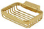 Deltana WBR4535CR003 Wire Basket; 4-1/2" Rectangular Soap Holder; Lifetime Brass Finish