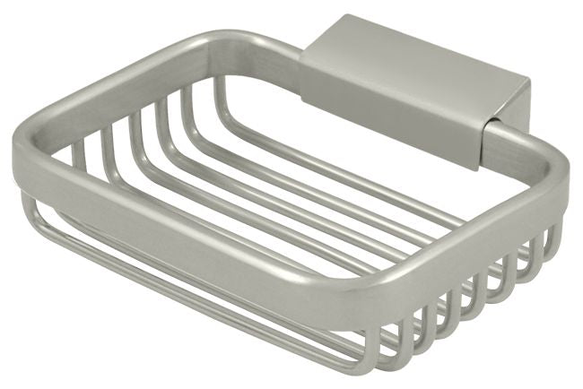 Deltana WBR4535U15 Wire Basket; 4-1/2" Rectangular Soap Holder; Satin Nickel Finish Main image