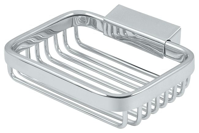 Deltana WBR4535U26 Wire Basket; 4-1/2" Rectangular Soap Holder; Bright Chrome Finish Main image