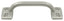 Deltana WP026U15 Pull; 4"; Satin Nickel Finish