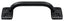 Deltana WP026U19 Pull; 4"; Black Finish