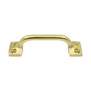 Deltana WP026U3-UNL Pull; 4"; Unlacquered Bright Brass Finish Main image