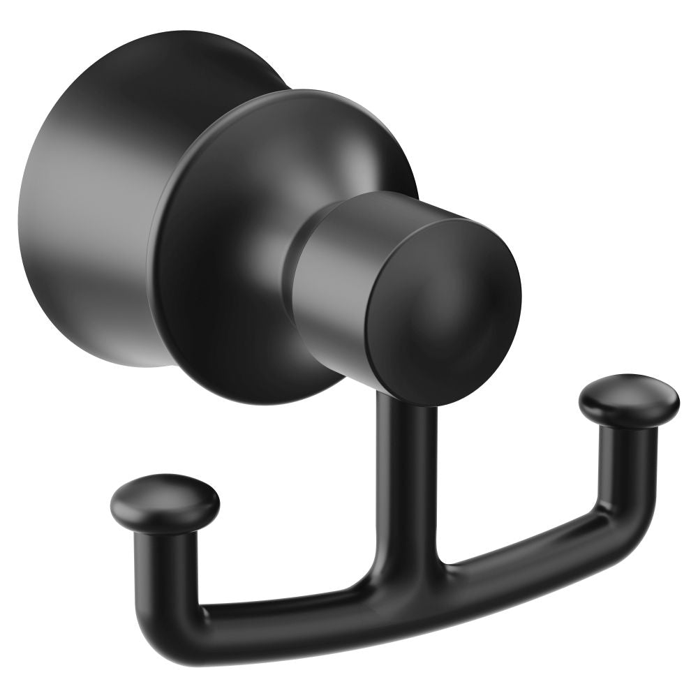 Moen YB2103BL Dartmoor Robe Hook Matte Black Finish