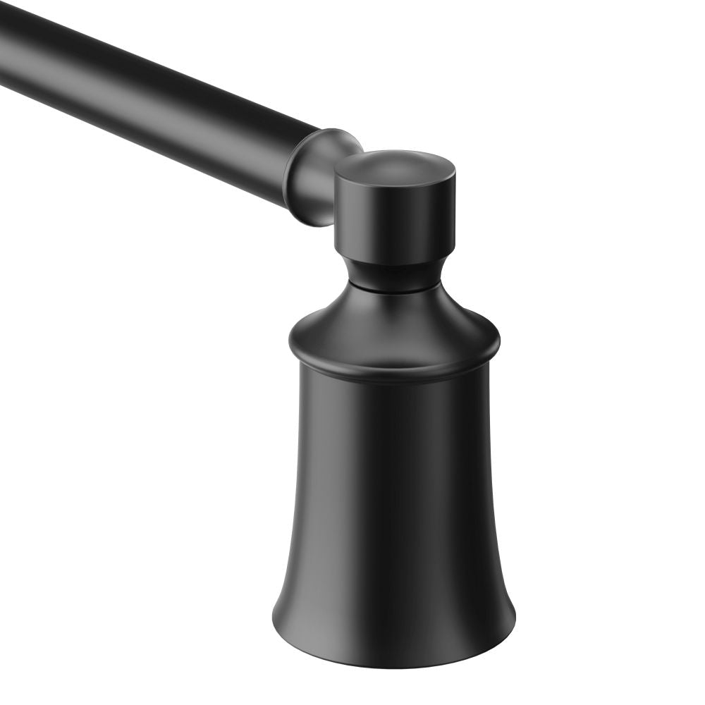 Moen YB2124BL Dartmoor 24" Towel Bar Matte Black Finish