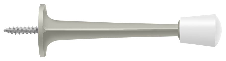 Deltana ZBDS30U15 3" Baseboard Door Bumper; Zinc Die-Cast; Satin Nickel Finish Main image