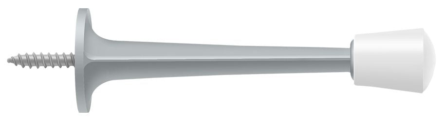 Deltana ZBDS30U26D 3" Baseboard Door Bumper; Zinc Die-Cast; Satin Chrome Finish Main image